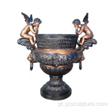 Vaso de bronze antigo elenco decorativos para casa